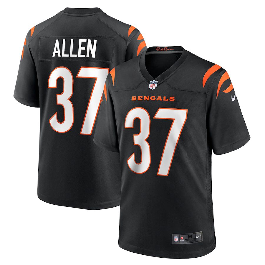 Men Cincinnati Bengals #37 Ricardo Allen Nike Black Game NFL Jersey